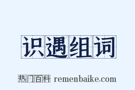 识遇组词是什么意思的图片